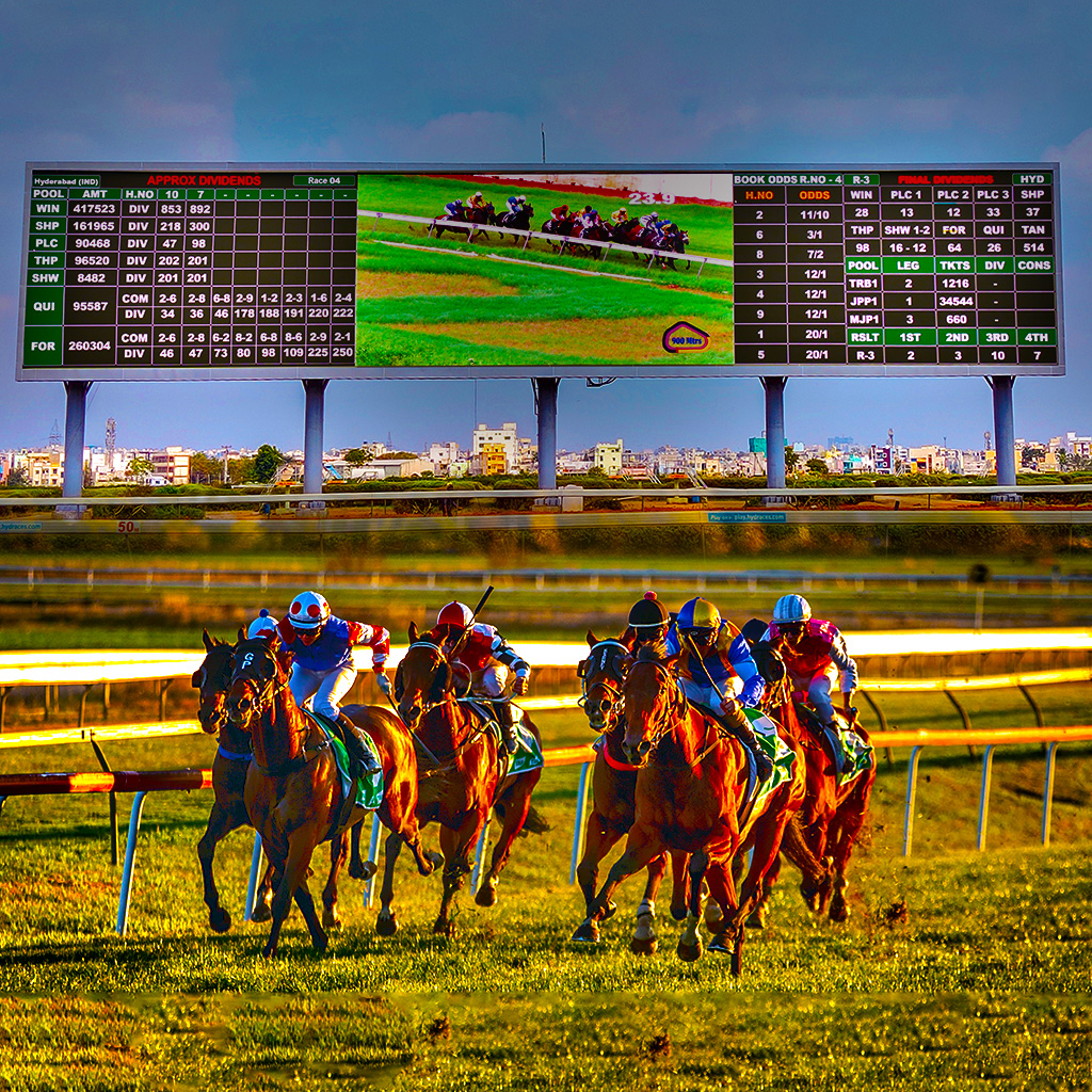India’s Largest Outdoor LED Display at Hyderabad Race Club